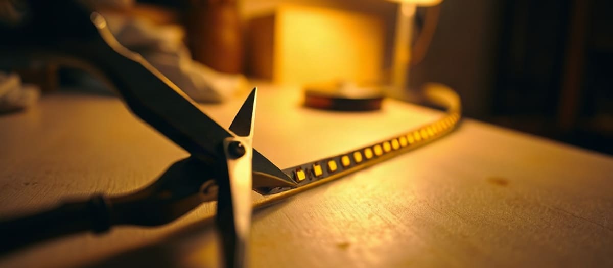Peut-on couper un ruban LED trop long ? Où couper, et comment raccorder